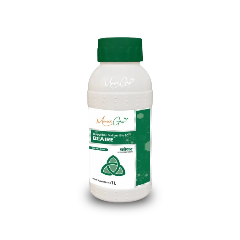 MaxxGro Blaire Bispyribac Sodium 10% SC herbicide 1 litre bottle packaging