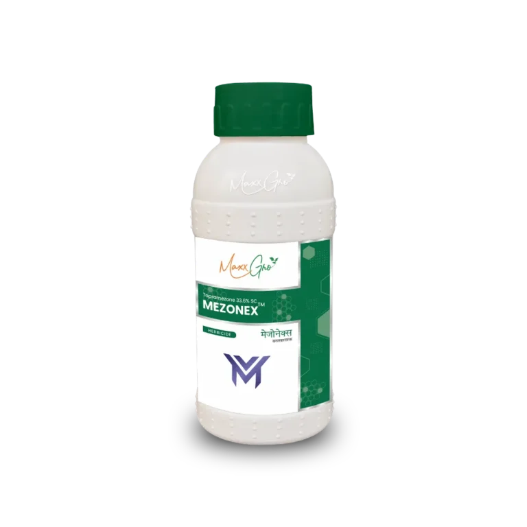 Mezonex Topramezone 33.6% SC herbicide bottle pack by MaxxGro Agrology Limited